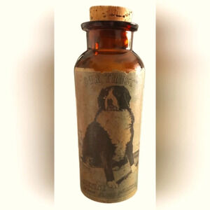 TCW Wheaton Amber Our Trust Vegetine Blood Purifier Saint Bernard Bottle